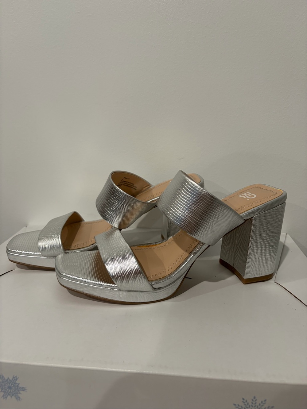 BP. Karly Platform Slide Sandals  - Size 8